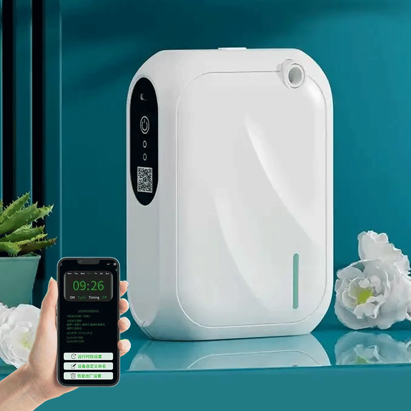 Home Fragrance Aroma - カバー範囲200m³ アロマディフューザーマシン Bluetoothアプリ制御 フレグランスディフューザー 壁掛け式 香り拡散器