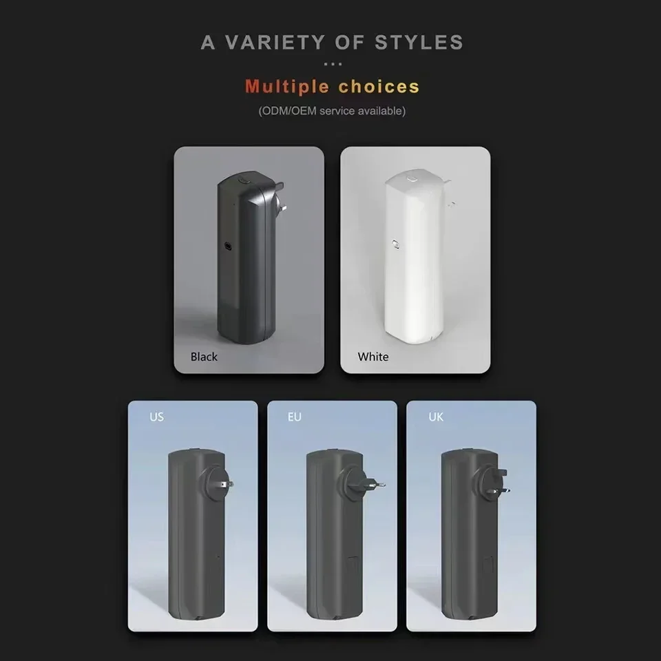 Home Fragrance Oils For Diffusers - 壁掛け式プラグインエッセンシャルオイルディフューザー、フレグランス、香り、空気清浄機、Bluetoothアプリ制御付き、家庭用、オフィス用