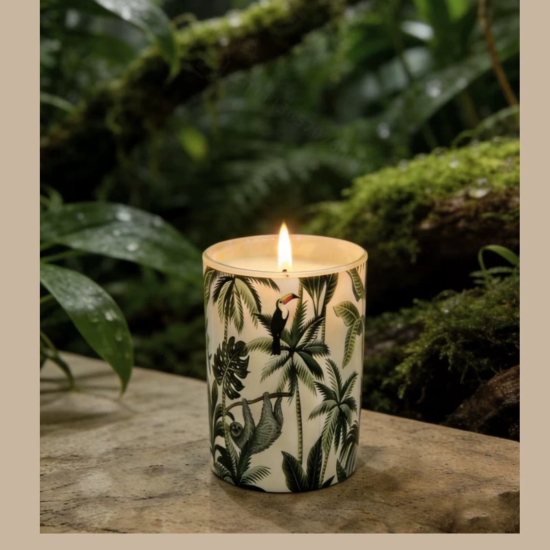 Home Fragrance Gift Box - ガラス瓶入りソイワックス香り付きキャンドル 無煙アロマ ホームフレグランス 高級ミニマリストキャンドルボックス 誕生日 新築祝いギフト