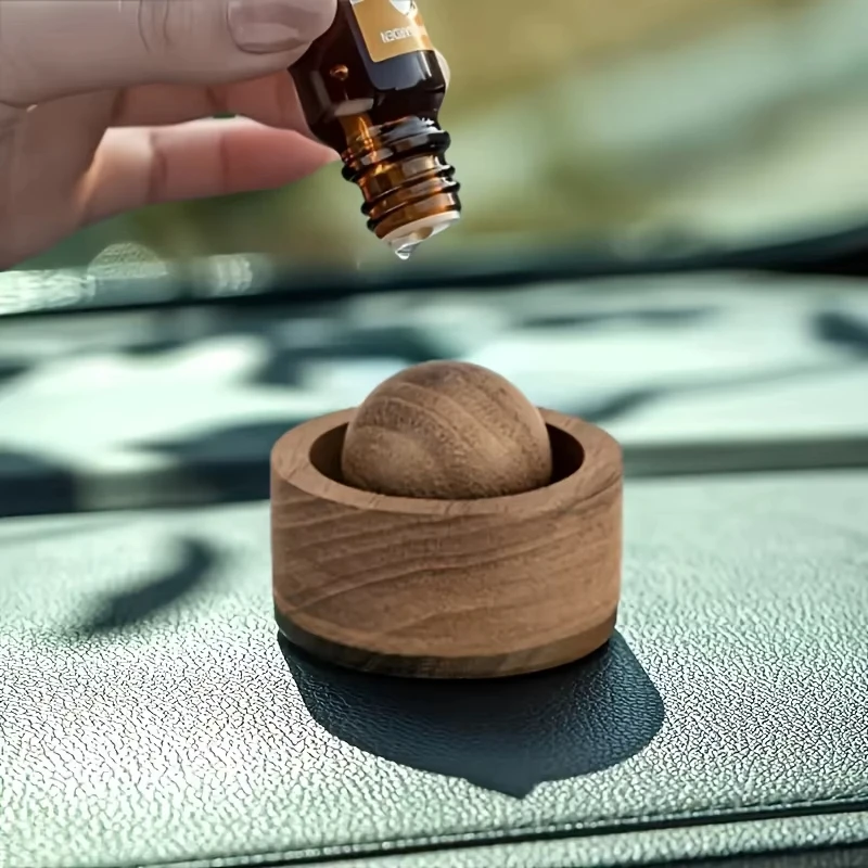 Home Fragrance Natural - かわいい天然木の香りディフューザー - ミニカー、家庭用エッセンシャルオイルディフューザー、寝室、リビングルーム、バスルーム、オフィス用オイルディフューザー