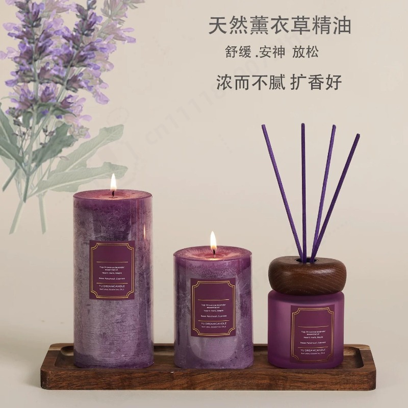 Home Fragrance Gift Box - 大型ガラス製アロマキャンドルギフトボックス 長持ちする香り ホームデコレーションオーナメント プレミアムアロマキャンドル 寝室用誕生日プレゼント