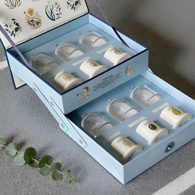 Fragrance Your Home - 植物エキス精油ベルジャーフレグランスギフトセット - 香り付きキャンドル、彼女へのホリデーギフトに最適
