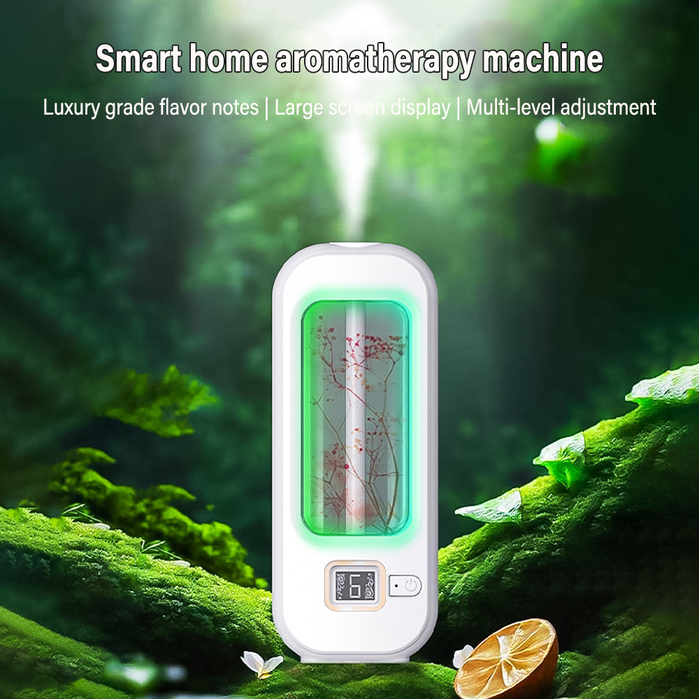 Home Fragrance Aroma - アロマセラピーマシン自動ホームフレグランスマシンエッセンシャルオイルディフューザーネブライザーキッチンとトイレの消臭用