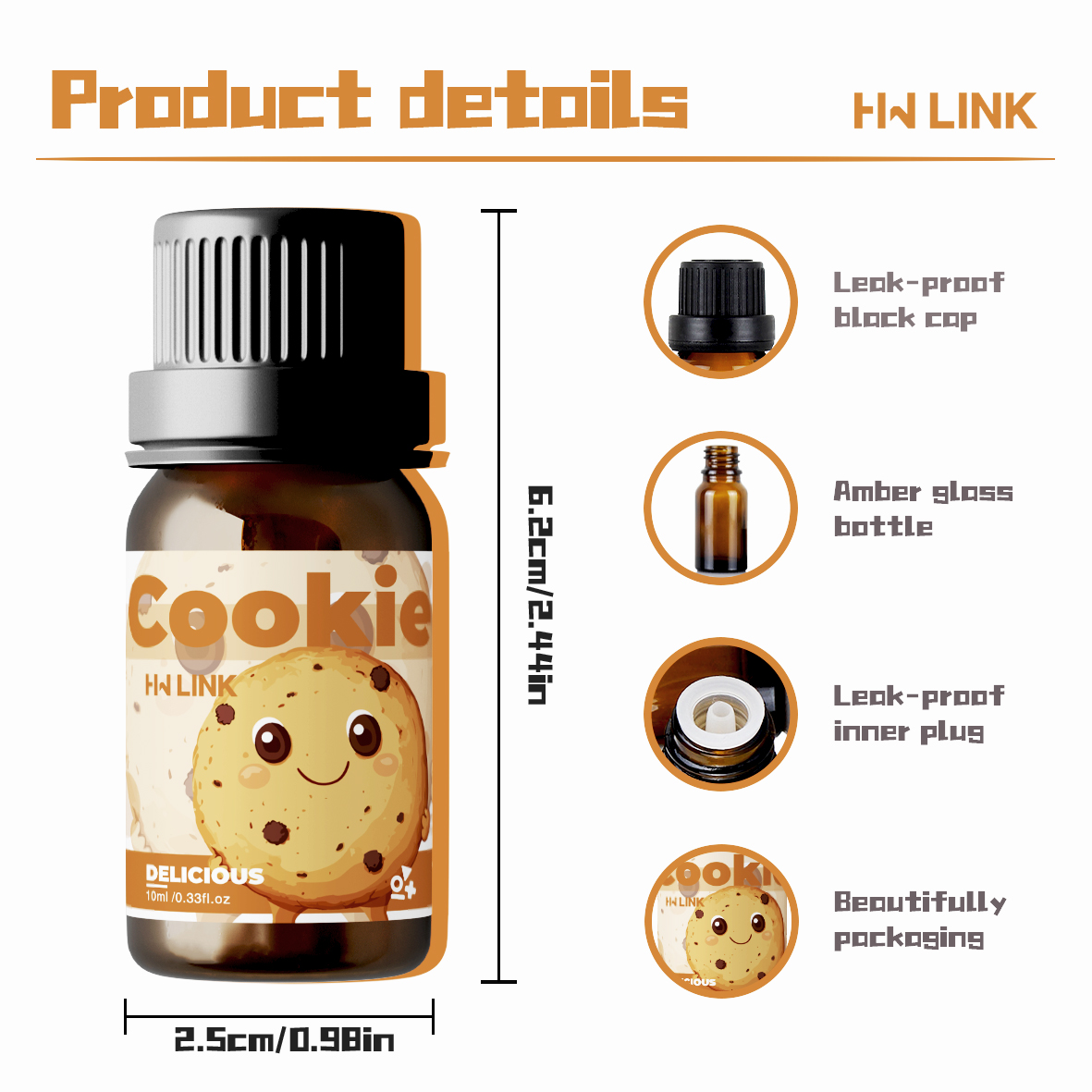 10ml クッキー型エッセンシャルオイル - キャンドル作り - Home Fragrance Oils のレビューと価格