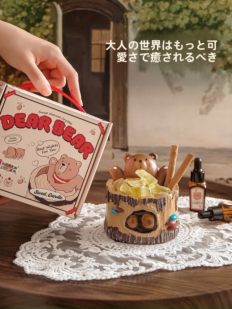 耐火性フレグランスストーンギフトボックス、スイートワックスク - Home Fragrance Gift Box のレビューと価格