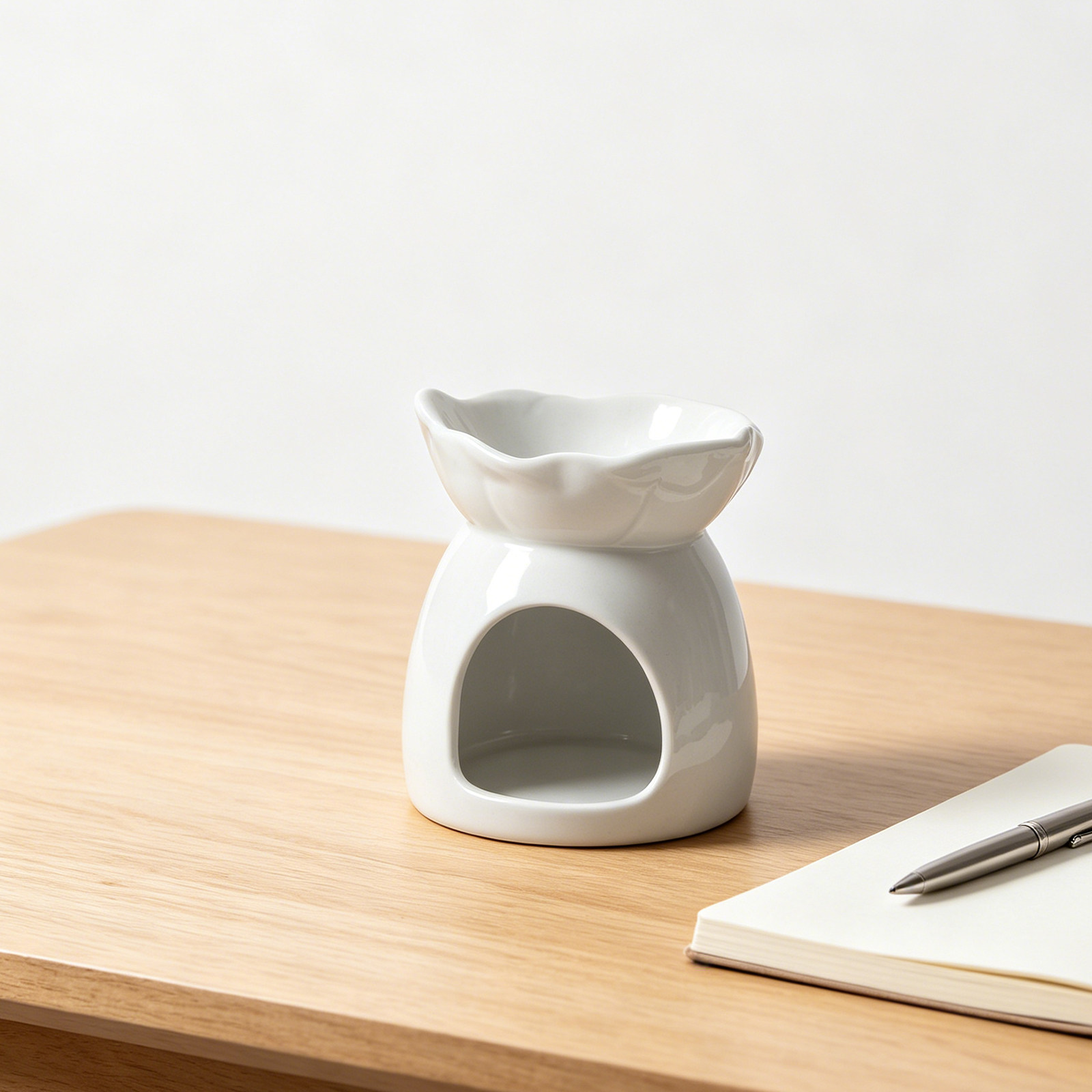 セラミックホルダー エレガントな葉型ティーライトオイルバーナ - Home Fragrance Oils For Diffusers のレビューと価格