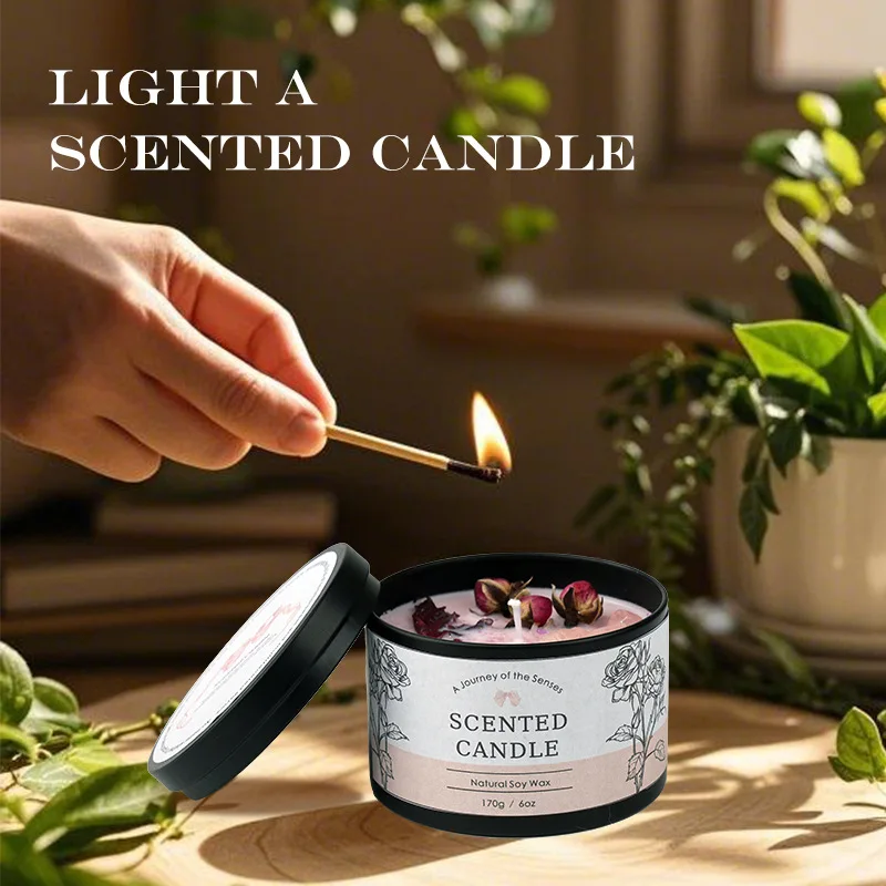 クリエイティブクリスタルアロマセラピーキャンドル6オンス - - Home Fragrance Jar のレビューと価格