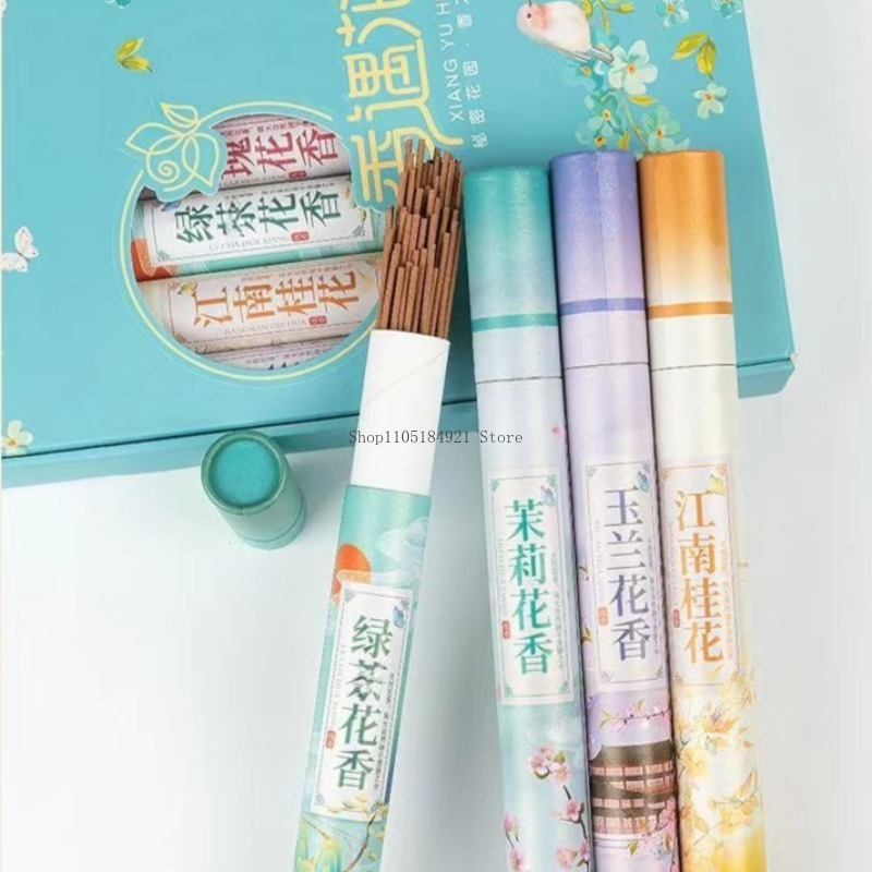 7種類の天然植物の花の香りスティックインセンスギフトボックス - Home Fragrance Gift Box のレビューと価格