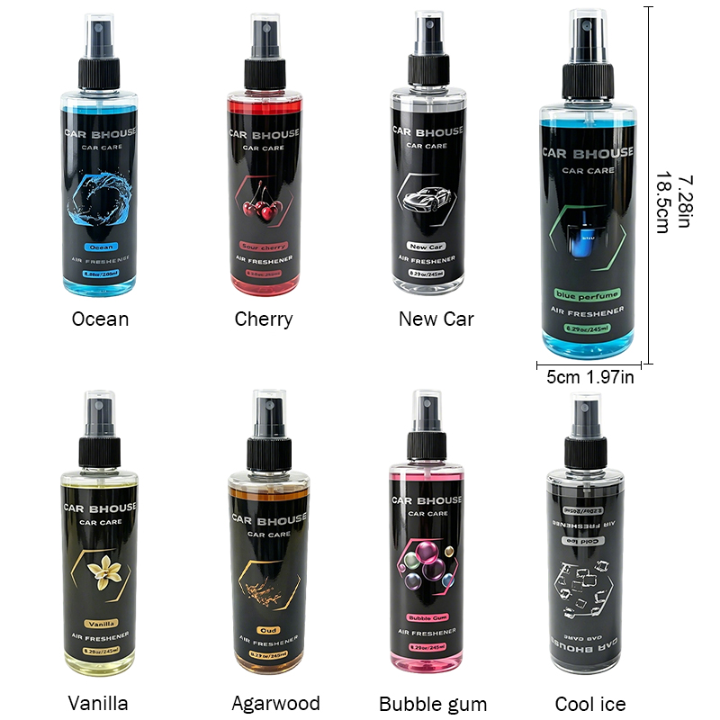 1個入り 245ml 車用芳香剤スプレー、8種類の香り、車と - Home Fragrance Long Lasting のレビューと価格