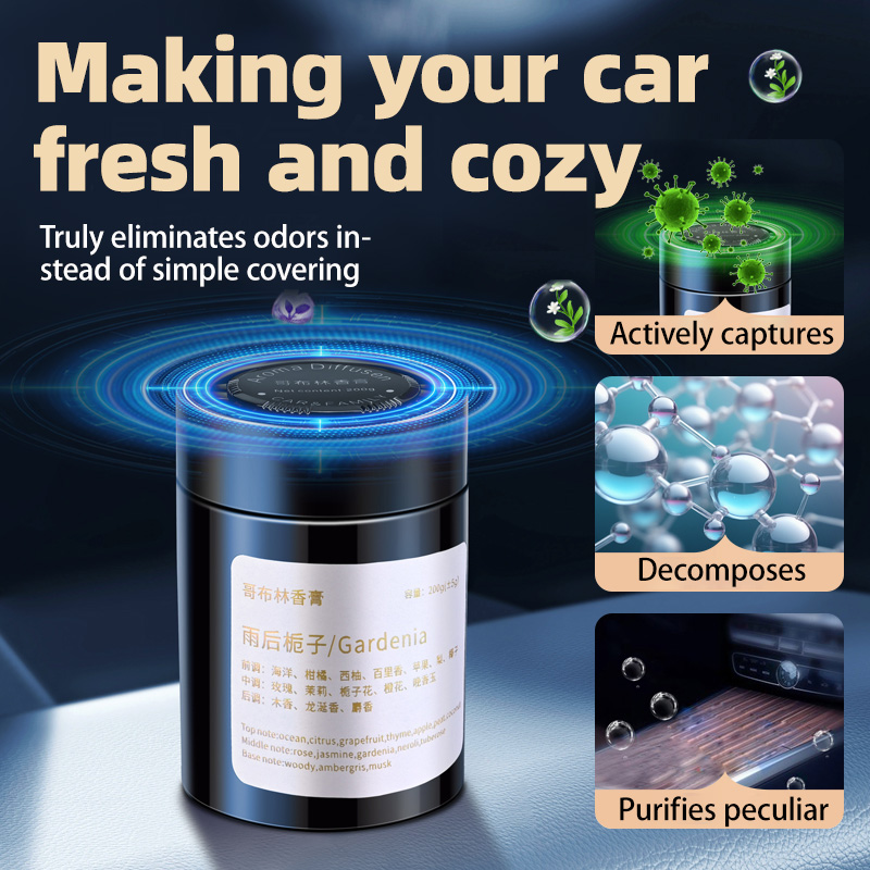 車用芳香剤、新モデルの車用お香、男性と女性のための固形フレグ - Home Fragrance Jar のレビューと価格